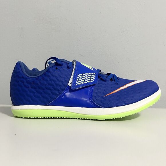 Nike Air Zoom High Jump Elite “Racer Blue Lime” Men’s Size 6 Track Spikes - Picture 2 of 9